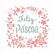Stencil Sp. 14x14 2822 Feliz Pascoa I Stencil Sp. 14x14 2822 Feliz Pascoa I