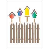 Stencil Sp. 15x20 1046 Casas de Passaro