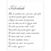 Stencil Sp. 15x20 1150 Poema Felicidade