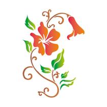 Stencil Sp. 15X20 1218 Flor. Hibisco Iii Stencil Sp. 15X20 1218 Flor. Hibisco Iii