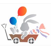 Stencil Sp. 15x20 1901 Coelho Carrinho