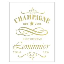 Stencil Sp. 15X20 2047 Rotulo Champagne Stencil Sp. 15X20 2047 Rotulo Champagne