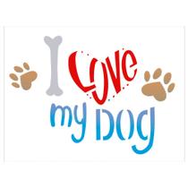 Stencil Sp. 15X20 2171 Pet I Love My Dog