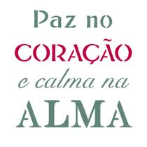 Stencil Sp. 15x20 2248 Frases Paz no Cor