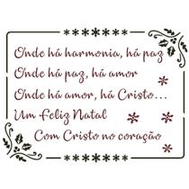 Stencil Sp. 15X20 2551 Poema Msg Natal