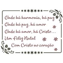 Stencil Sp. 15x20 2551 Poema Msg Natal