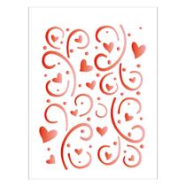 Stencil Sp. 15x20 376 Estamp. Coracoes