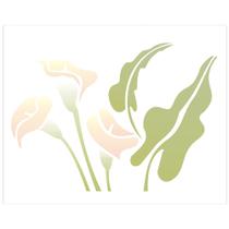Stencil Sp. 20X25 1326 Flor Copo Leite Stencil Sp. 20X25 1326 Flor Copo Leite