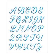 Stencil Sp. 20x25 1398 Alfabeto Maiusc. Stencil Sp. 20x25 1398 Alfabeto Maiusc.