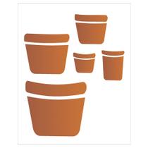 Stencil Sp. 20x25 1457 Vasos Stencil Sp. 20x25 1457 Vasos