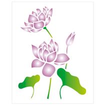 Stencil Sp. 20X25 1775 Flor de Lotus