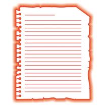 Stencil Sp. 20x25 1828 Folha de Caderno