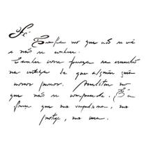 Stencil Sp. 20X25 1882 Manuscrito Fe