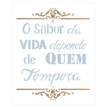 Stencil Sp. 20X25 2186 o Sabor da Vida