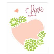 Stencil Sp. 20x25 2464 Moldura Coracao