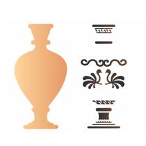 Stencil Sp. 20x25 2590 Vaso Estampado Stencil Sp. 20x25 2590 Vaso Estampado