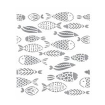 Stencil Sp. 20x25 2857 Estamp. Peixes I Stencil Sp. 20x25 2857 Estamp. Peixes I