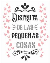 Stencil Sp. 20x25 2859 Frase Disfruta Stencil Sp. 20x25 2859 Frase Disfruta