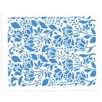 Stencil Sp. 20X25 2968 Est. Flores Bauer