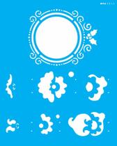 Stencil Sp. 20X25 3012 Mold. Papai Noel