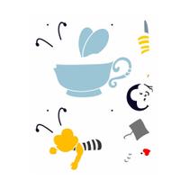 Stencil Sp. 20x25 3046 Country Abelha