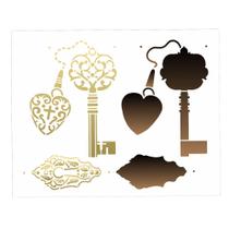 Stencil Sp. 20x25 3113 Steampunk Art Cha