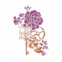 Stencil Sp. 20x25 3116 Steampunk Art Ros