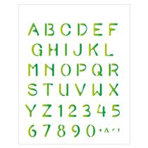 Stencil Sp. 20x25 477 Alfabeto Simples