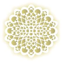 Stencil Sp. 30,5x30,5 2097 Mandala Flor