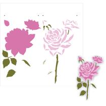 Stencil Sp. 30,5X30,5 2205 Flor Rosas