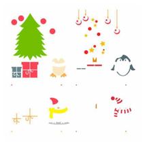 Stencil Sp. 30,5x30,5 3008 Arvore Natal