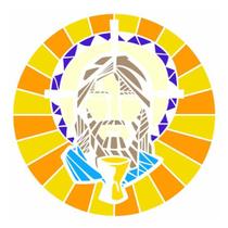 Stencil Sp. 30,5x30,5 Vitral Jesus