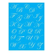 Stencil Tamako Alfabeto - 15X20Cm - Ref A2880 Stencil Tamako Alfabeto - 15X20Cm - Ref A2880