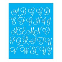 Stencil Tamako Alfabeto - 20X25Cm - Ref 9449 Stencil Tamako Alfabeto - 20X25Cm - Ref 9449