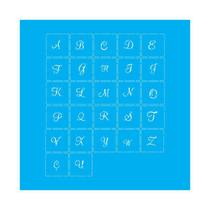 Stencil Tamako Alfabeto - 30X30Cm - Ref D121 Stencil Tamako Alfabeto - 30X30Cm - Ref D121