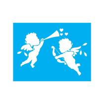 Stencil Tamako Anjos - 15X20Cm - Ref 8508