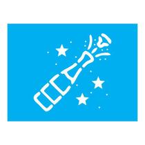 Stencil Tamako Ano Novo - 20X25Cm - Ref B669 Stencil Tamako Ano Novo - 20X25Cm - Ref B669