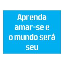 Stencil Tamako Aprenda Amar-Se - 15X20Cm - Ref A2297 Stencil Tamako Aprenda Amar-Se - 15X20Cm - Ref A2297