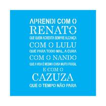 Stencil Tamako Aprendi Com O Renato - 30X30Cm - Ref 9974 Stencil Tamako Aprendi Com O Renato - 30X30Cm - Ref 9974