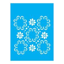 Stencil Tamako Arabesco Floral - 15X20Cm - Ref 252 Stencil Tamako Arabesco Floral - 15X20Cm - Ref 252