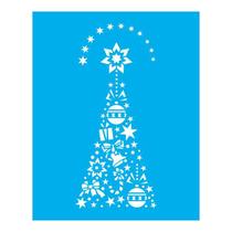 Stencil Tamako Árvore Natal - 20X25Cm - Ref 9345