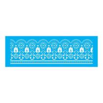 Stencil Tamako Barrado - 10X30Cm - Ref 7674