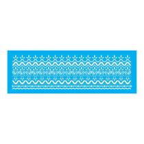 Stencil Tamako Barrado - 10X30Cm - Ref 7676