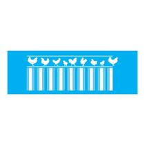 Stencil Tamako Barrado - 10X30Cm - Ref 7714