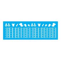 Stencil Tamako Barrado - 10X30Cm - Ref 7739