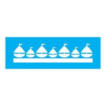 Stencil Tamako Barrado - 10X30Cm - Ref 7798