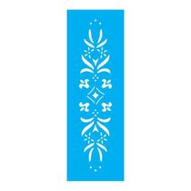 Stencil Tamako Barrado Arabesco - 10X30Cm - Ref 676