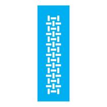 Stencil Tamako Barrado Piso - 10X30Cm - Ref 713