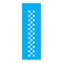 Stencil Tamako Barrado Quadriculado - 10X30Cm - Ref 705