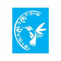 Stencil Tamako Beija Flor - 20X25Cm - Ref 9045